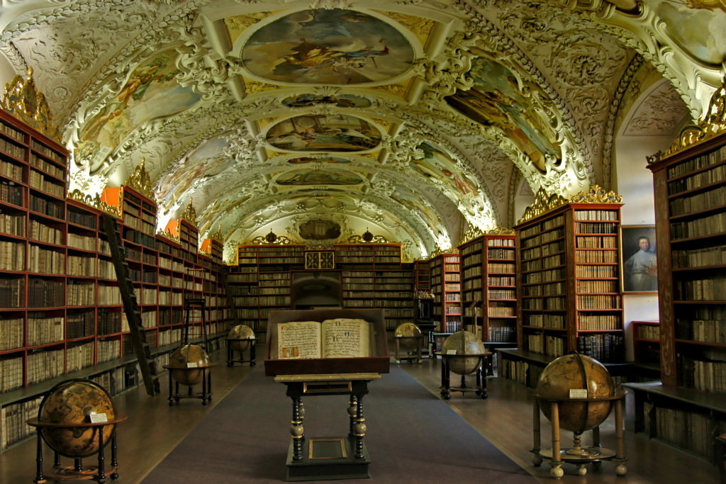 prague Baroque library 