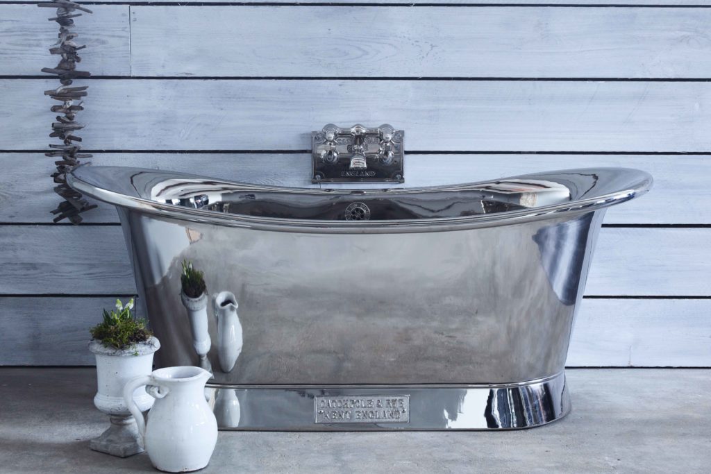 Catchpole & Rye nickel bath tub