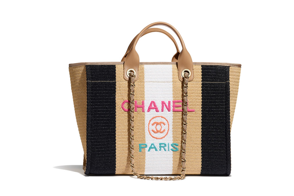 Chanel fabric shopper