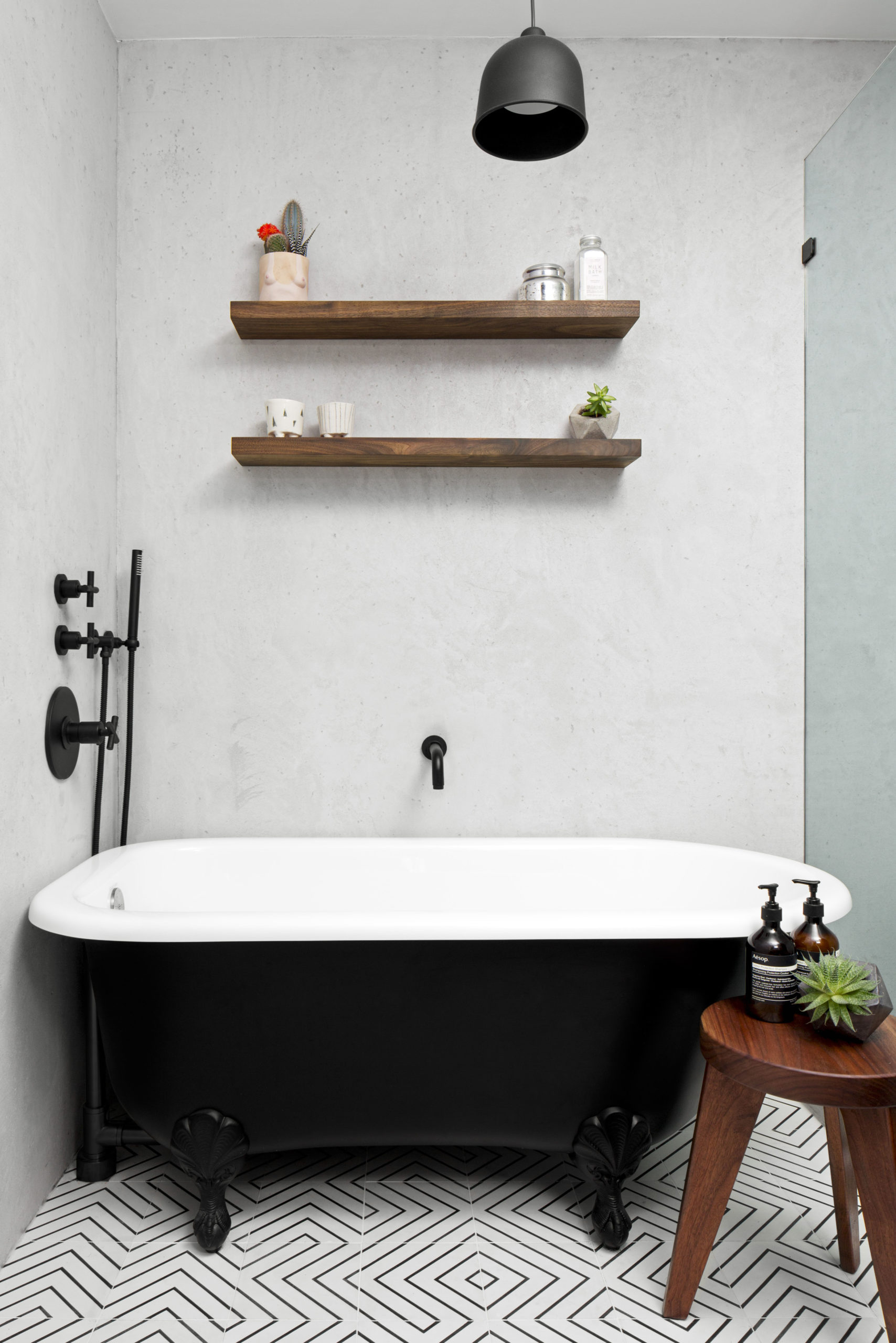 Victoria & Albert mini black painted clawfoot bath