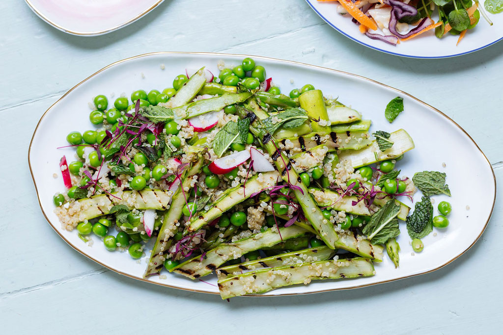 Recipe: Grilled Asparagus, Mint & Quinoa Salad