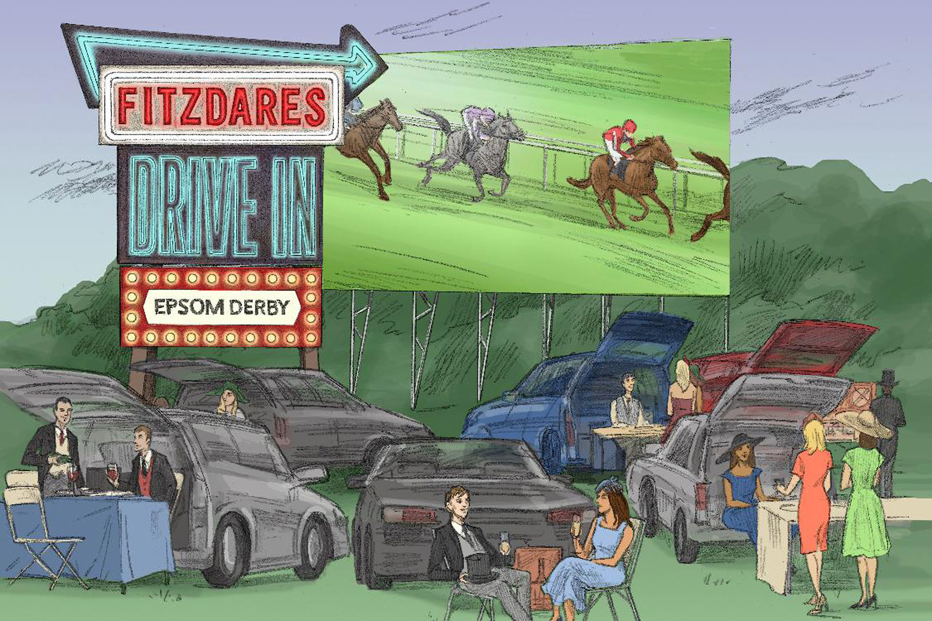 Experience Epsom at the World's First Drive-In Derby