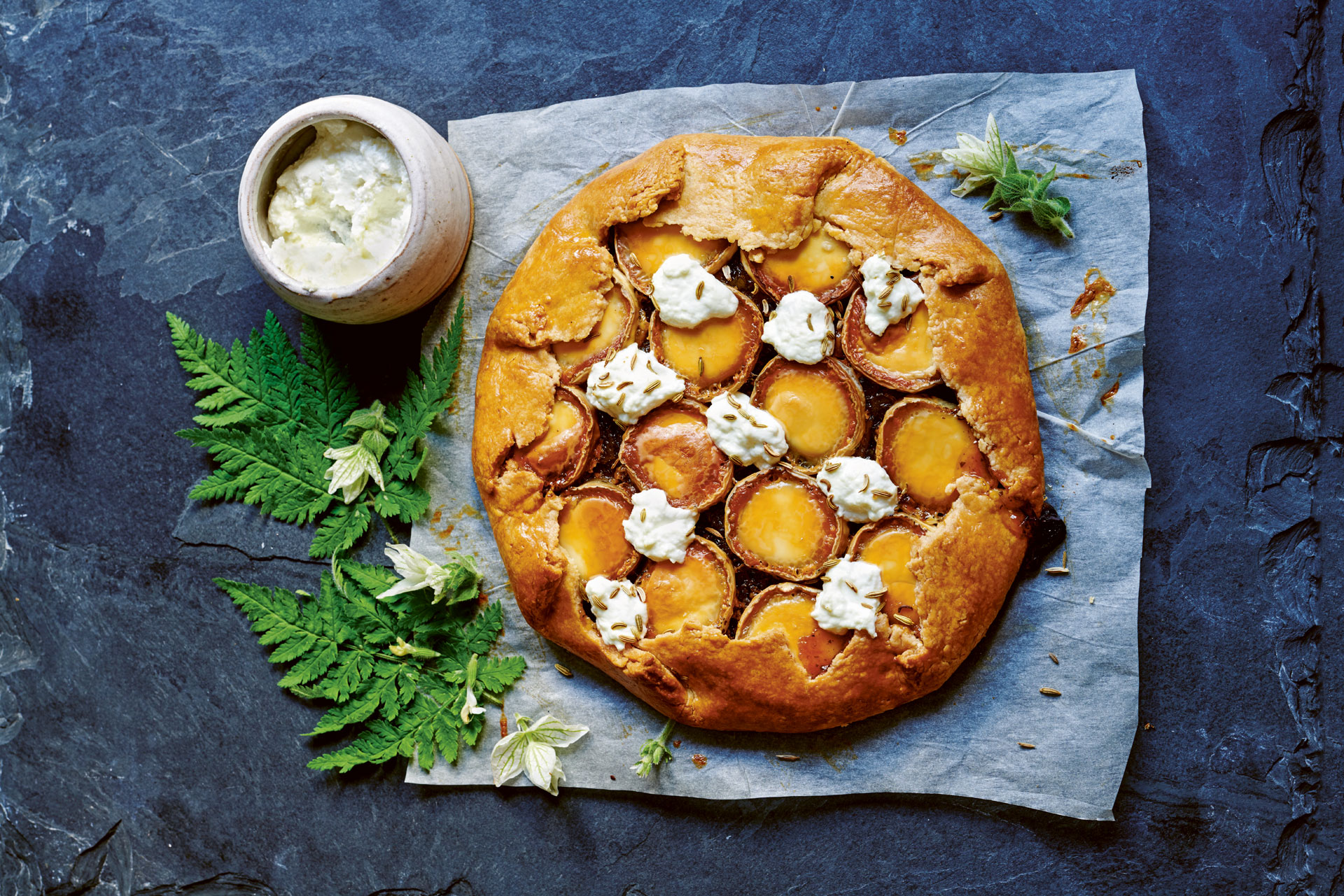 Goats Cheese & Fennel Jam Galette