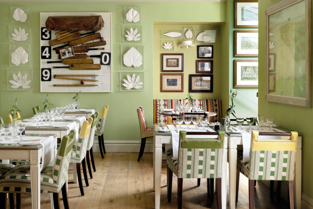 The Potting Shed - green coloured restaurant
