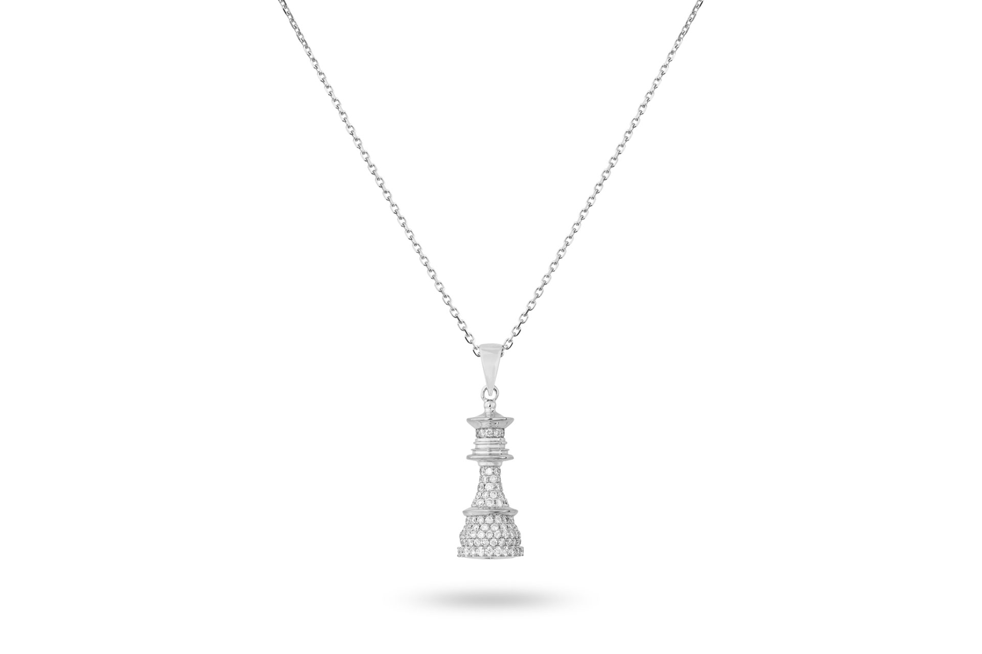 Ksenia Mirella The Queen Power White Gold White Diamonds Necklace