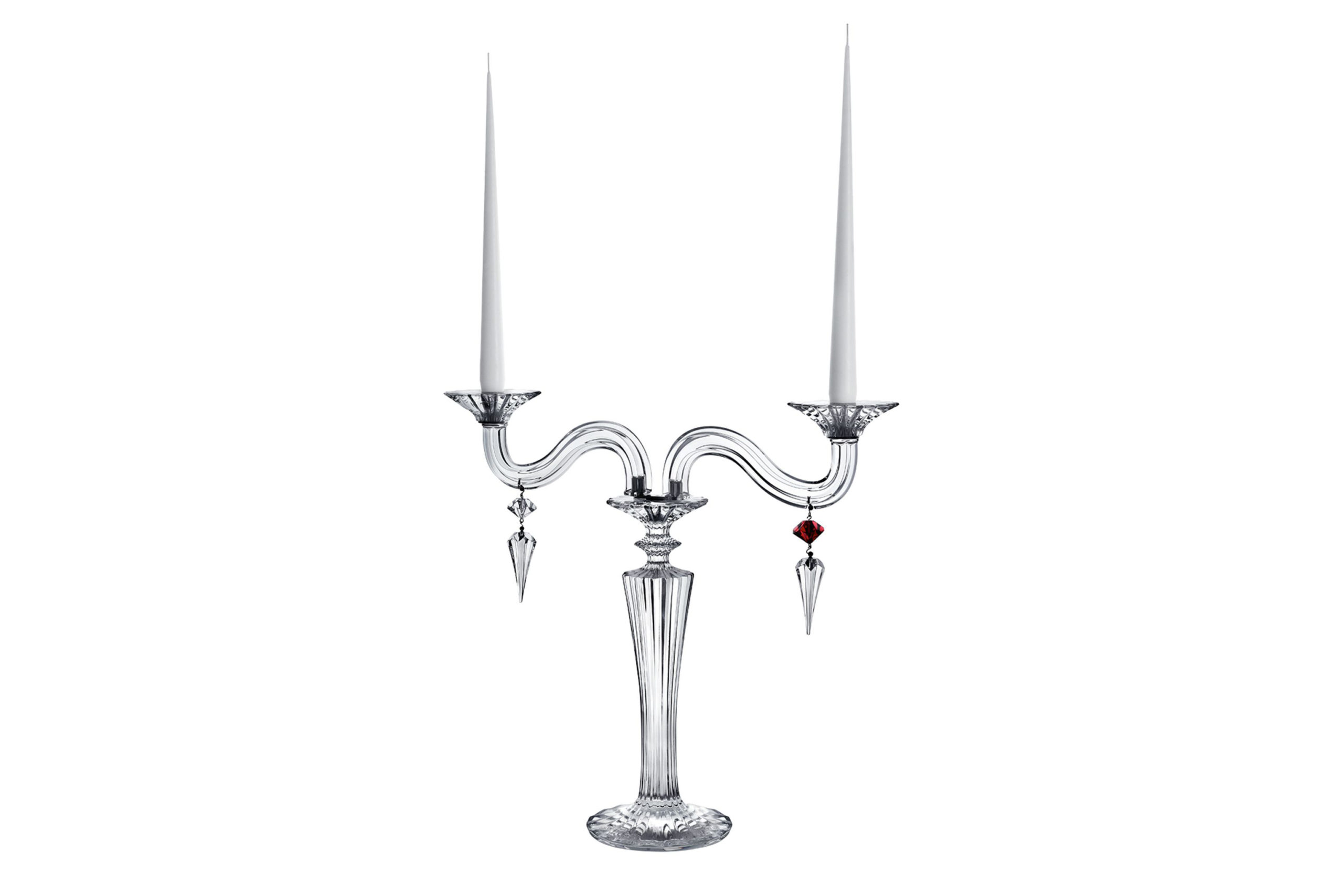 Baccarat two arm crystal candelabra