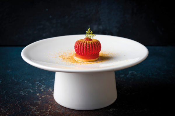 food on a plate at a hotel