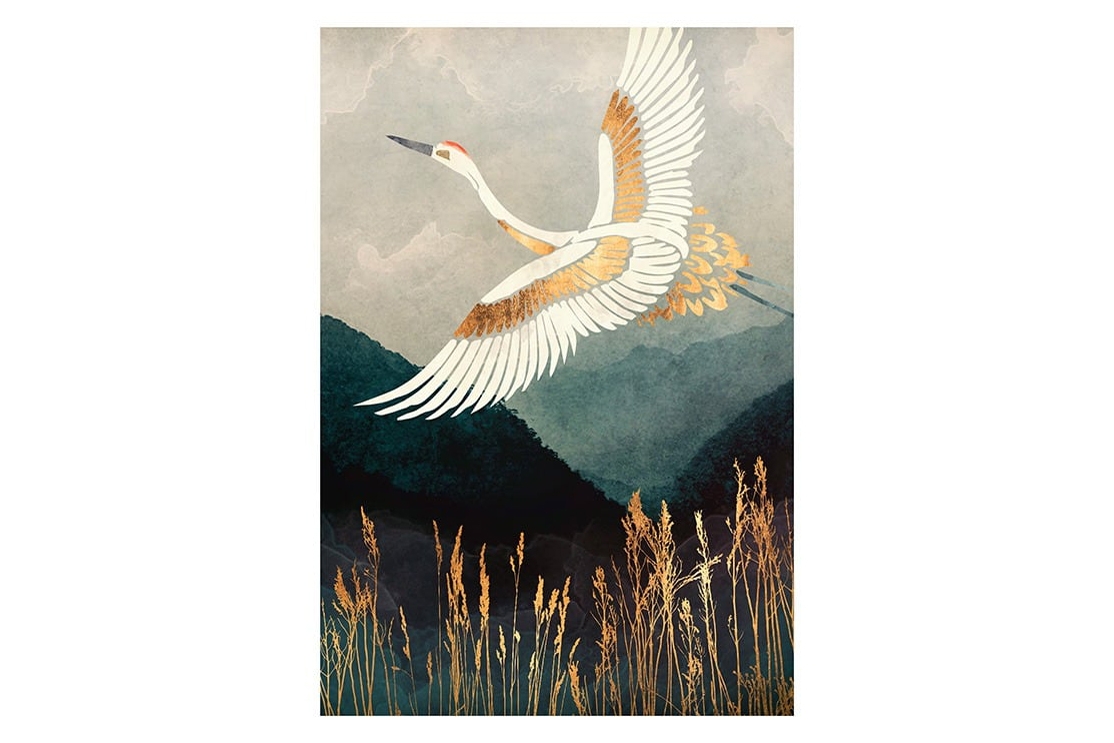 Thirties swan art print
