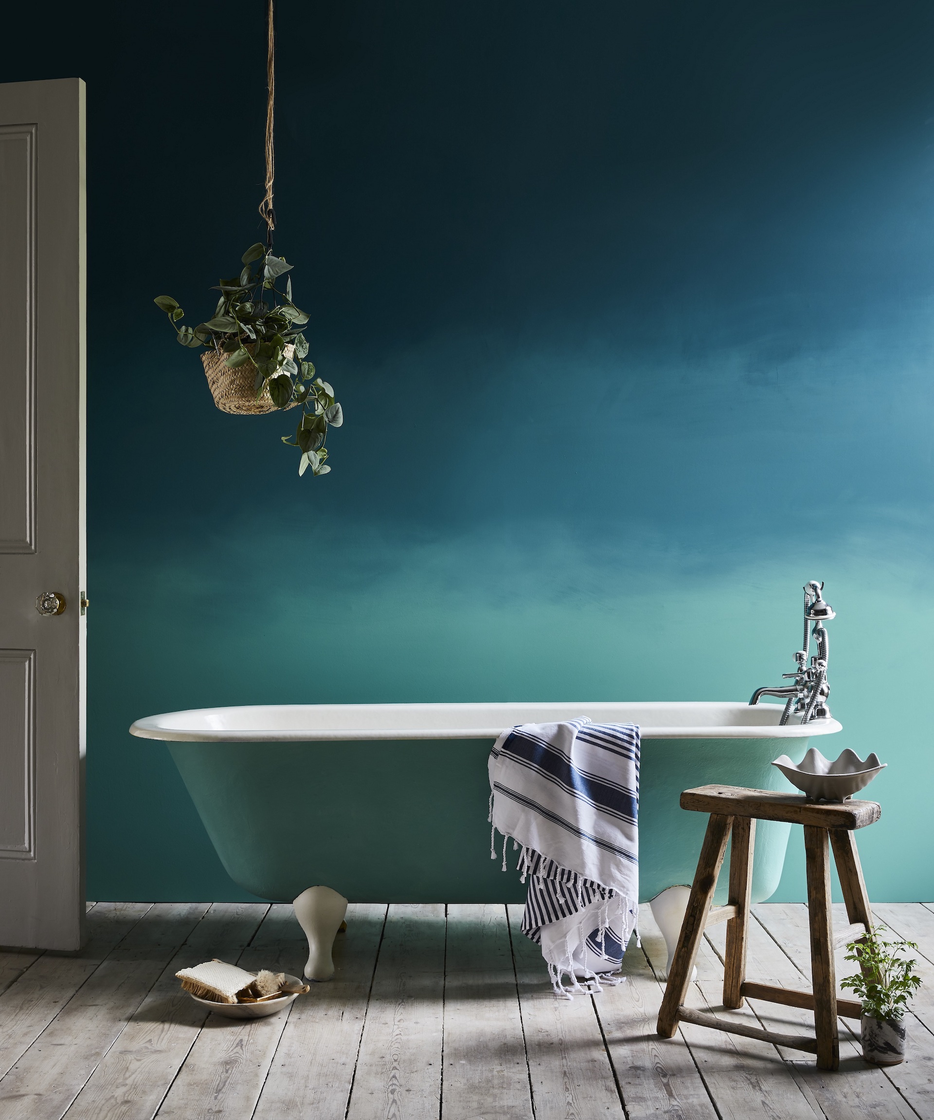 blue bathrooms