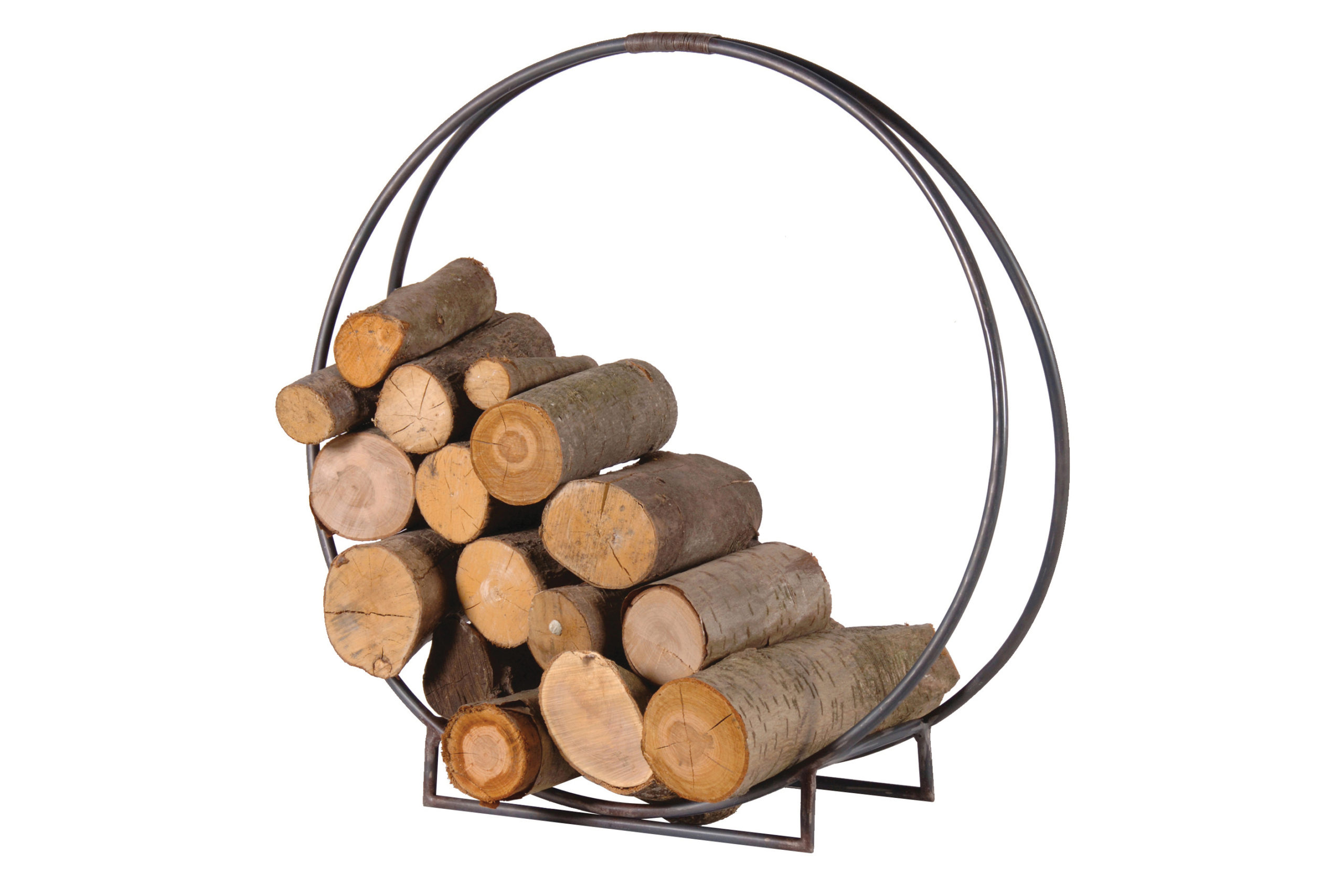 Cox & Cox circle metal log holder