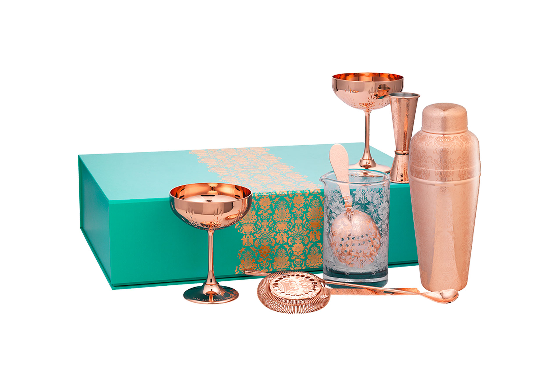 Elyx Copper Deluxe Martini Set