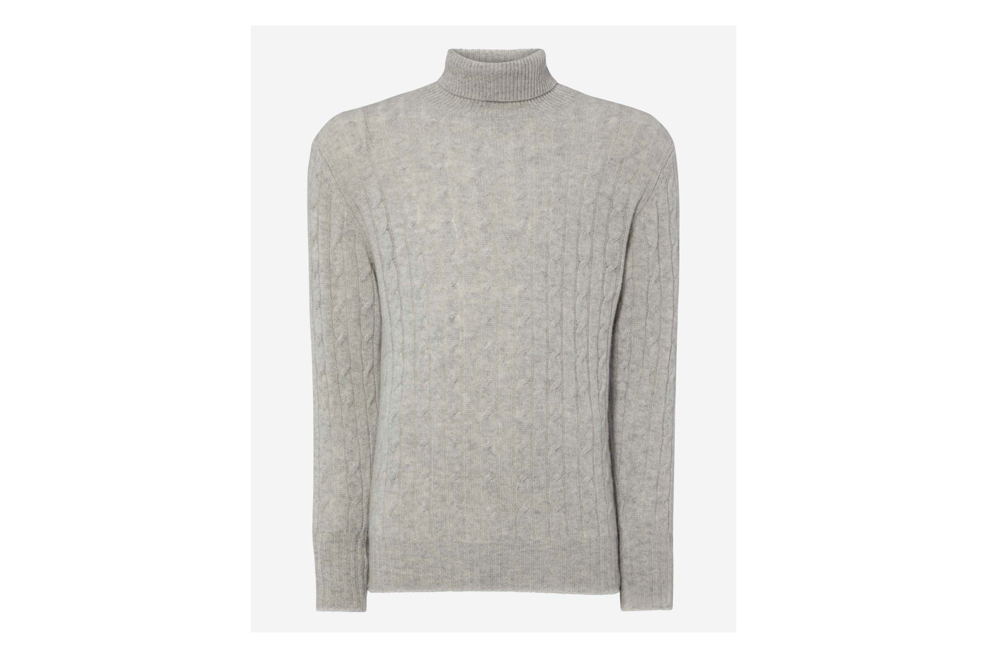 N Peal 007 Cable Roll Neck Sweater