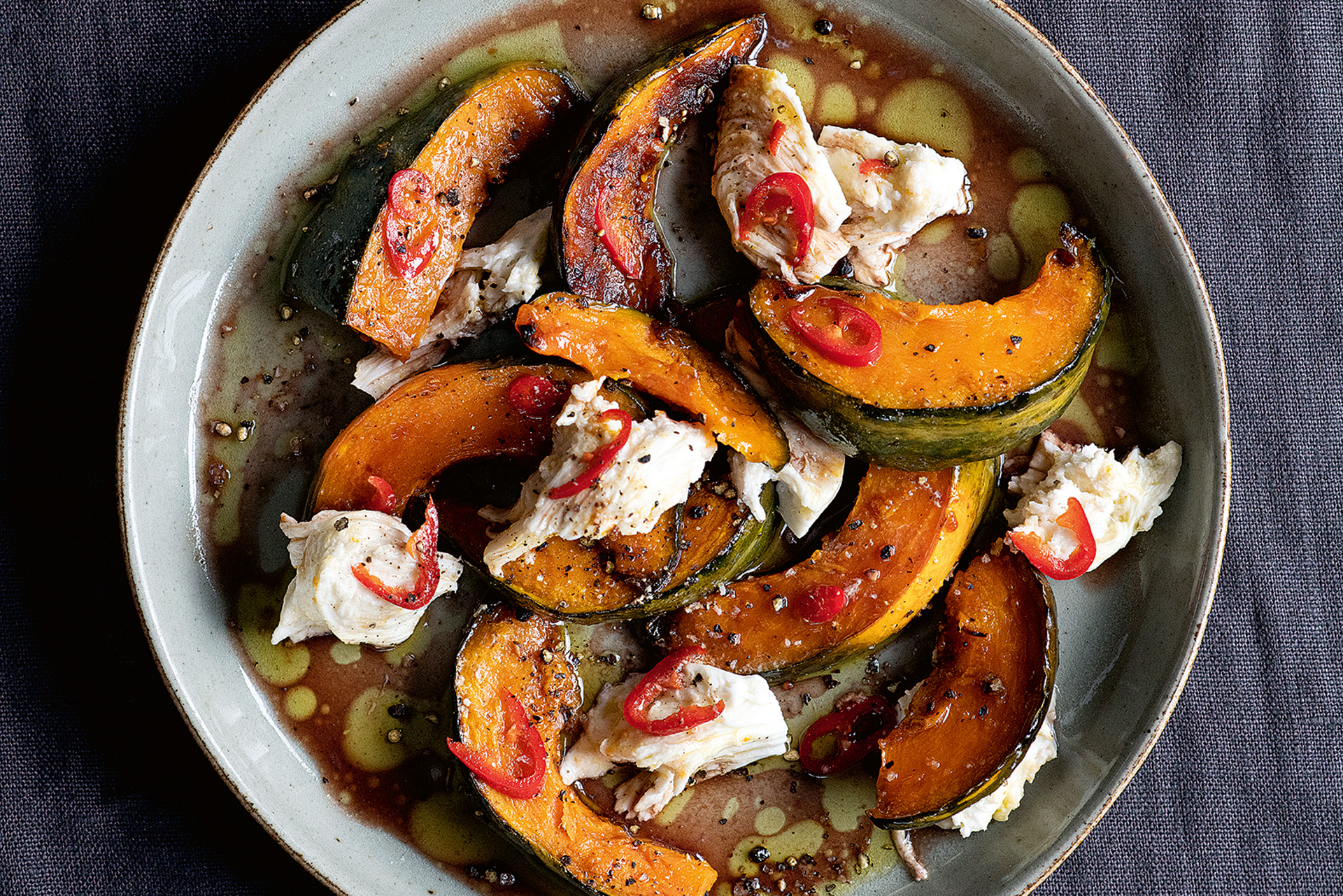 Recipe: Clodagh McKenna's Roast Pumpkin, Mozzarella & Chilli