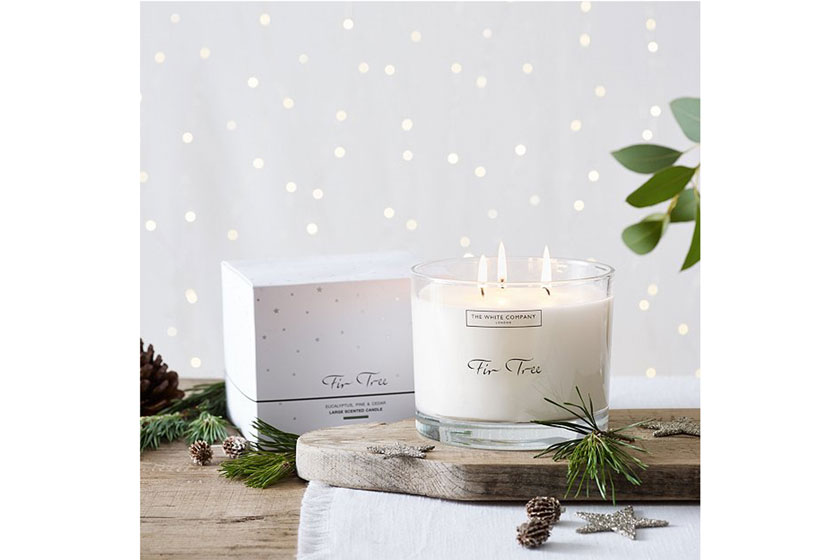 The White Company Fir Tree Large Candle