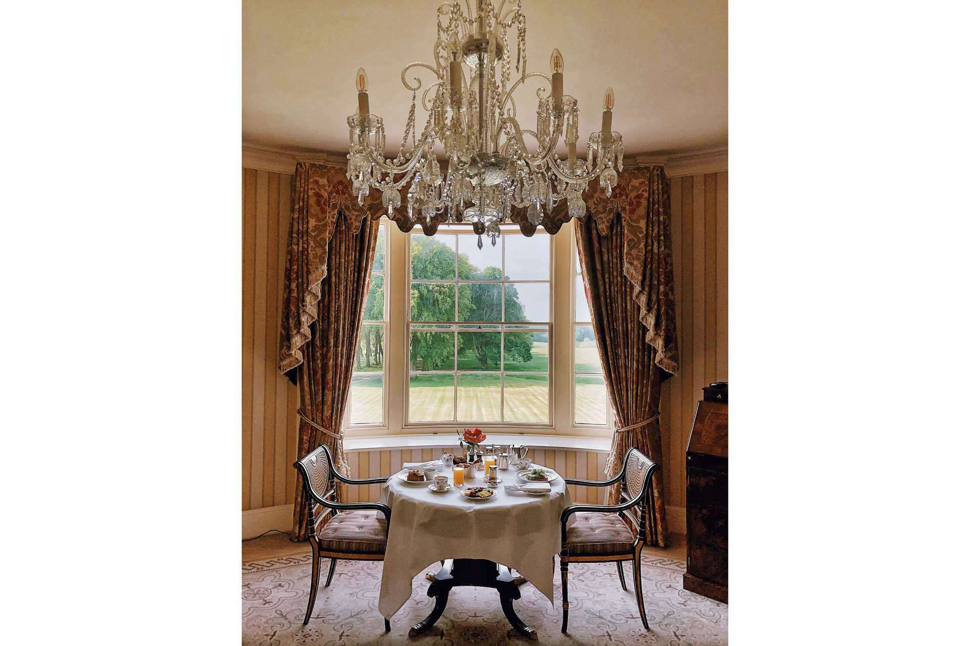 Breakfast at Lucknam Park, Cotswolds, UK