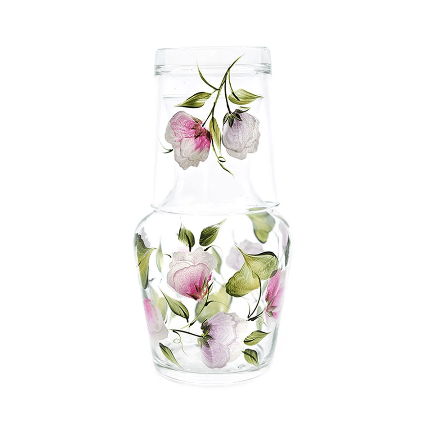 Sweet Pea Carafe and Tumbler by Petra Palumbo