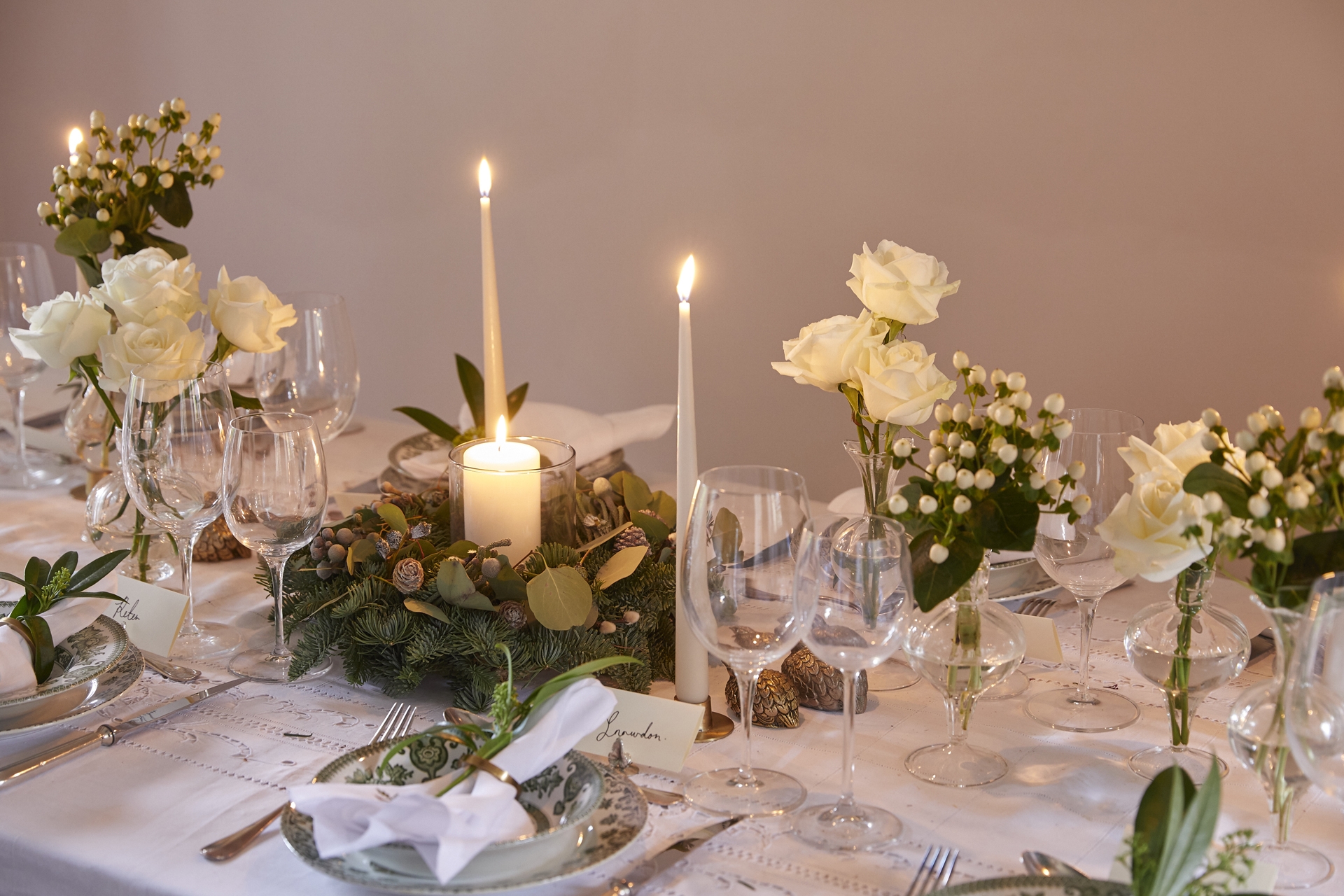 Flowerbox tablescape