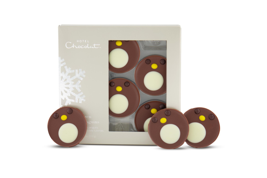 Chocolate penguin discs