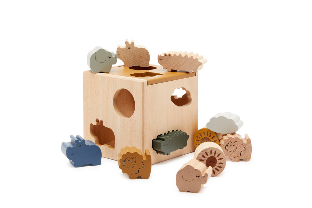 Wooden puzzle cube