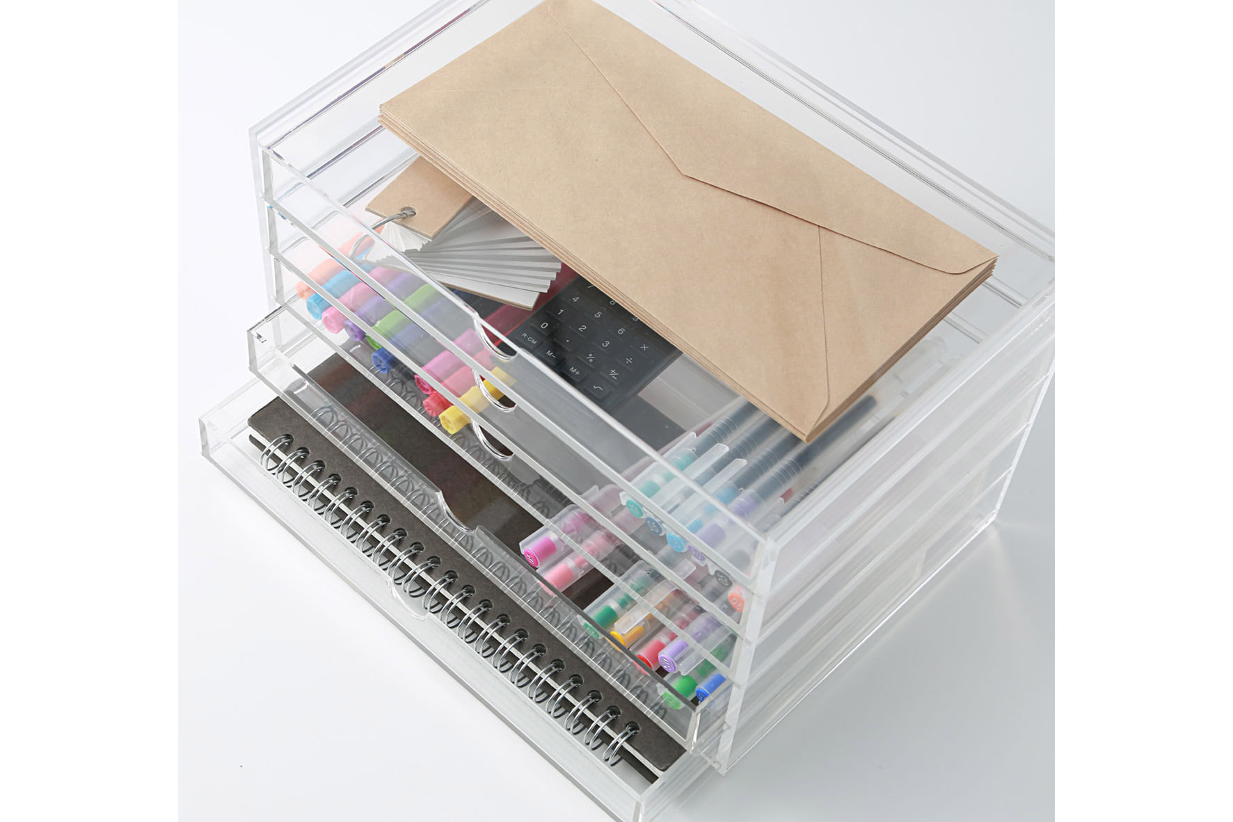 Muji Acrylic desk organiser mini draws