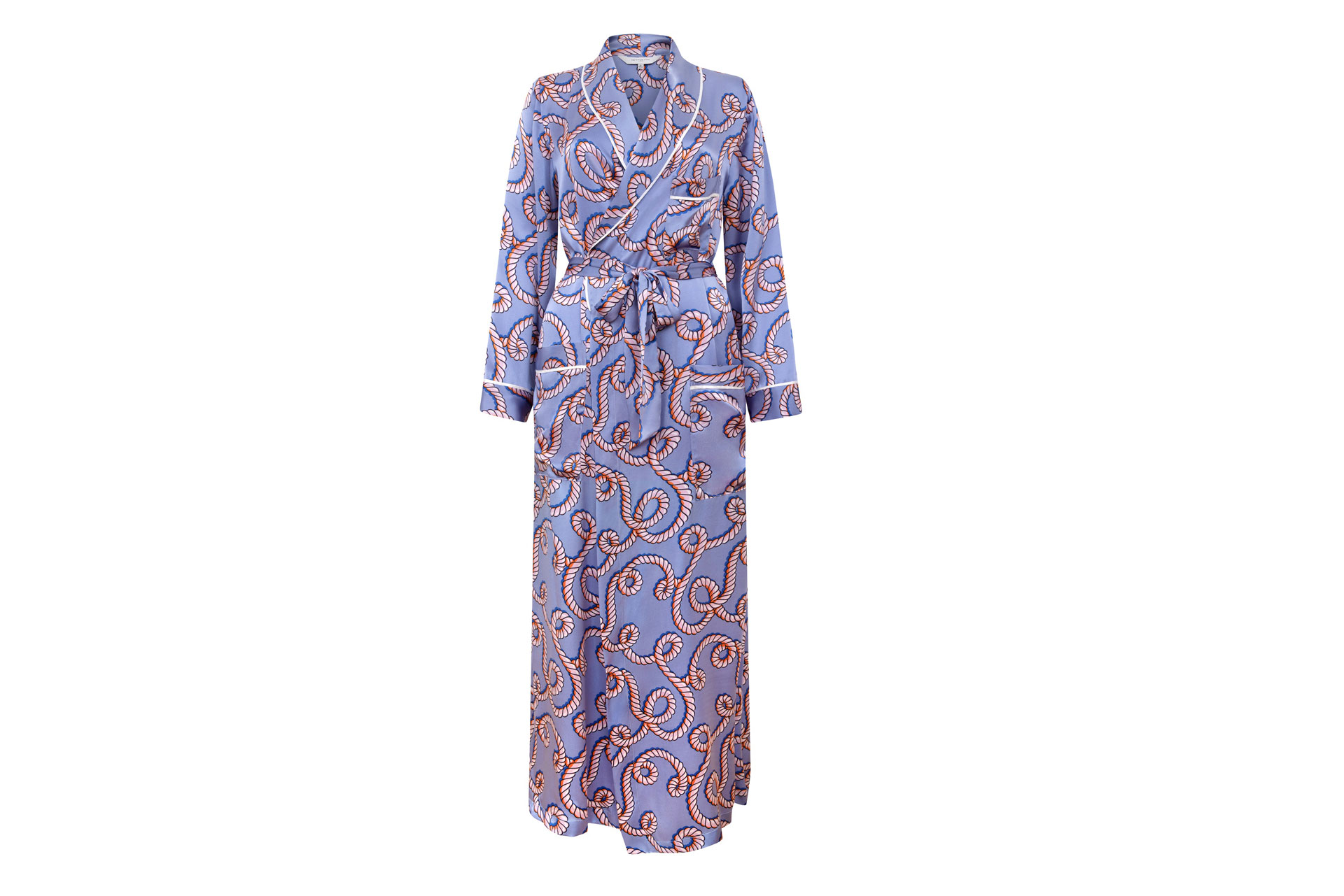 Hesper Fox Ainsley Long Silk Robe