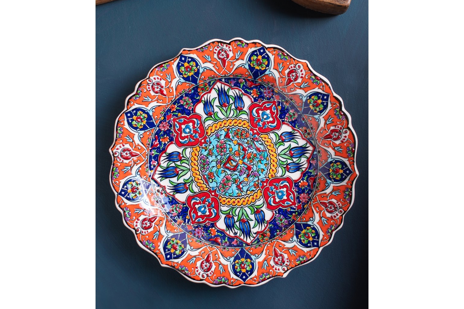 Ian Snow multicoloured patterned plate