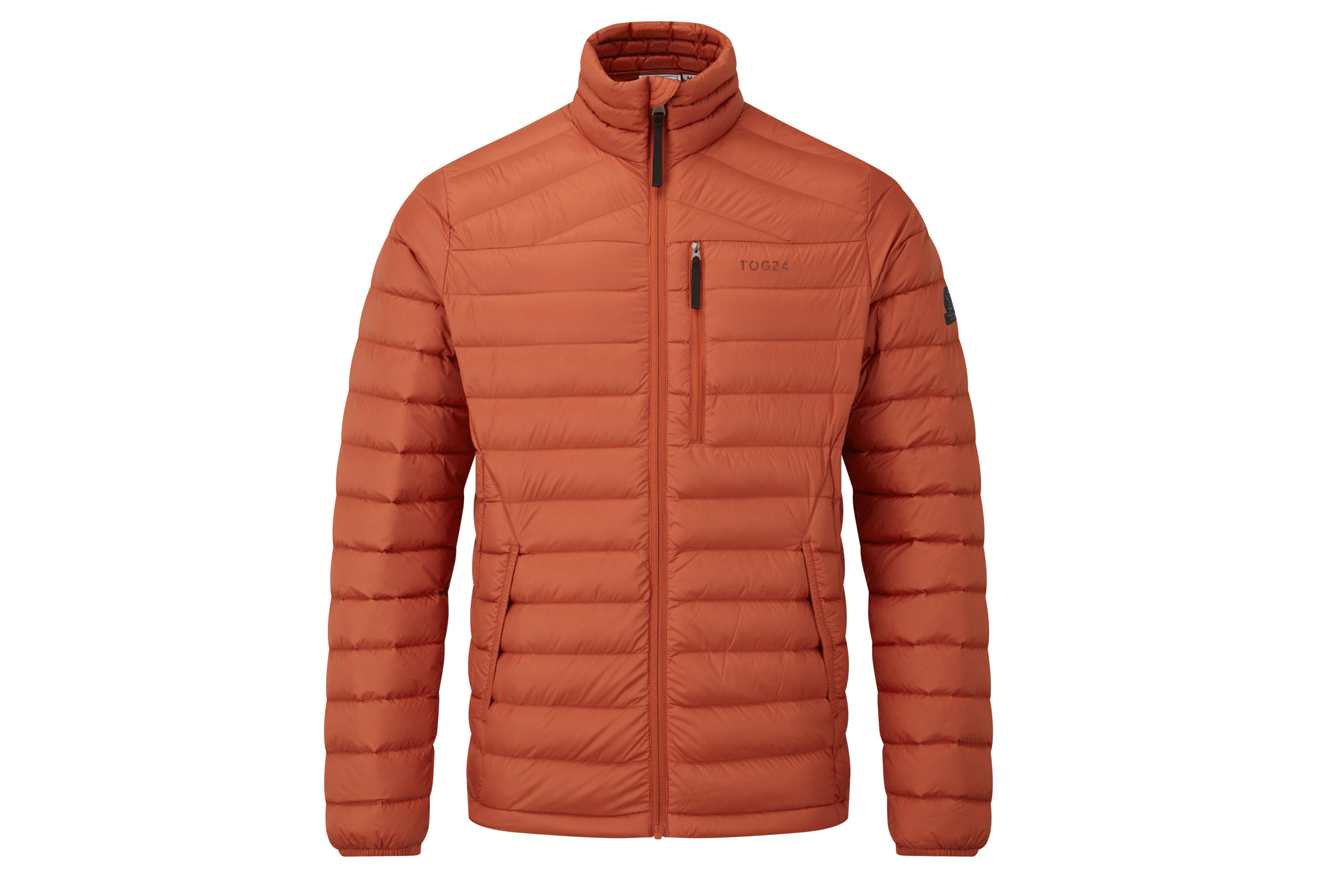 men's orange jacket