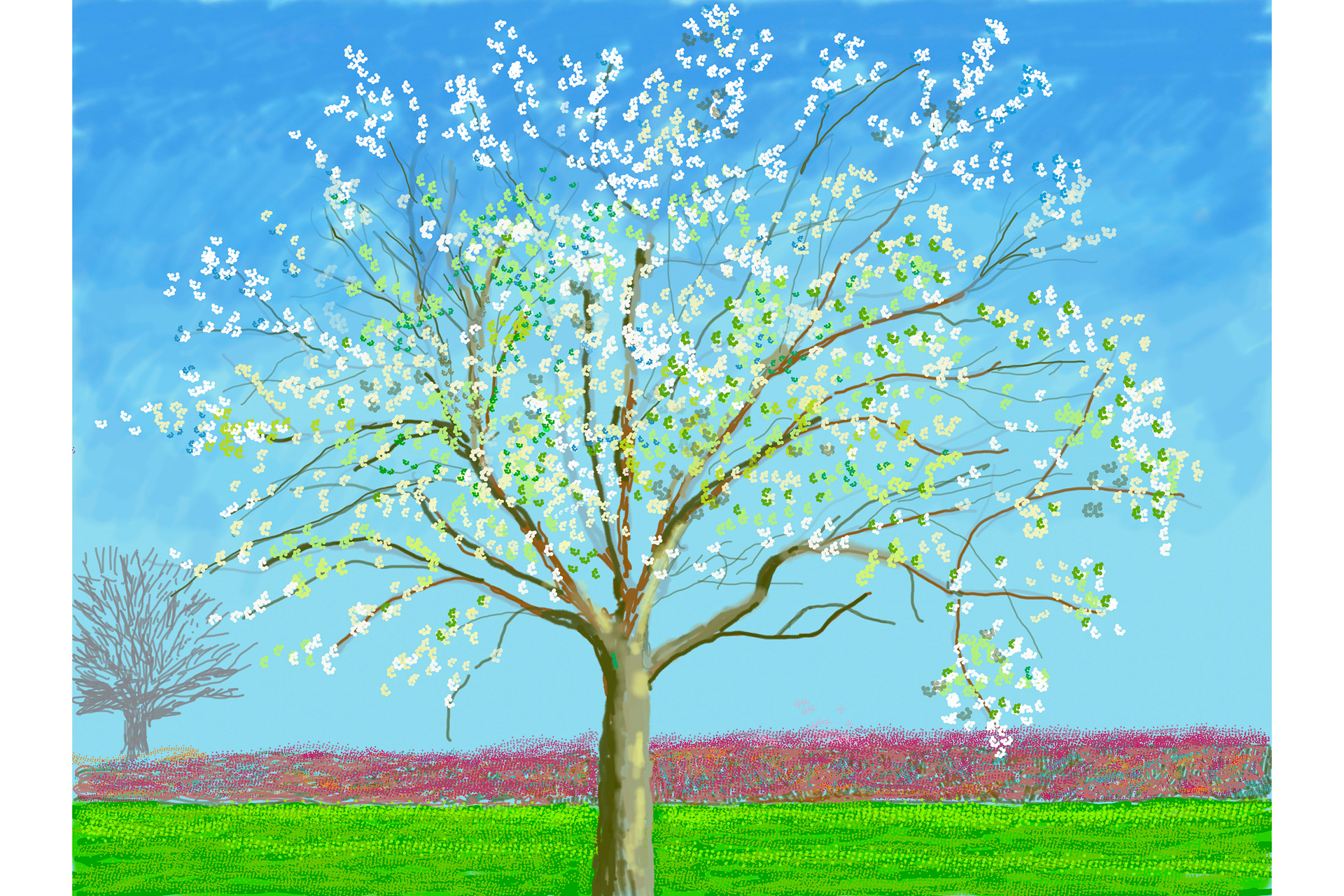 David Hockney: The Arrival of Spring, Normandy, 2020 artwork images