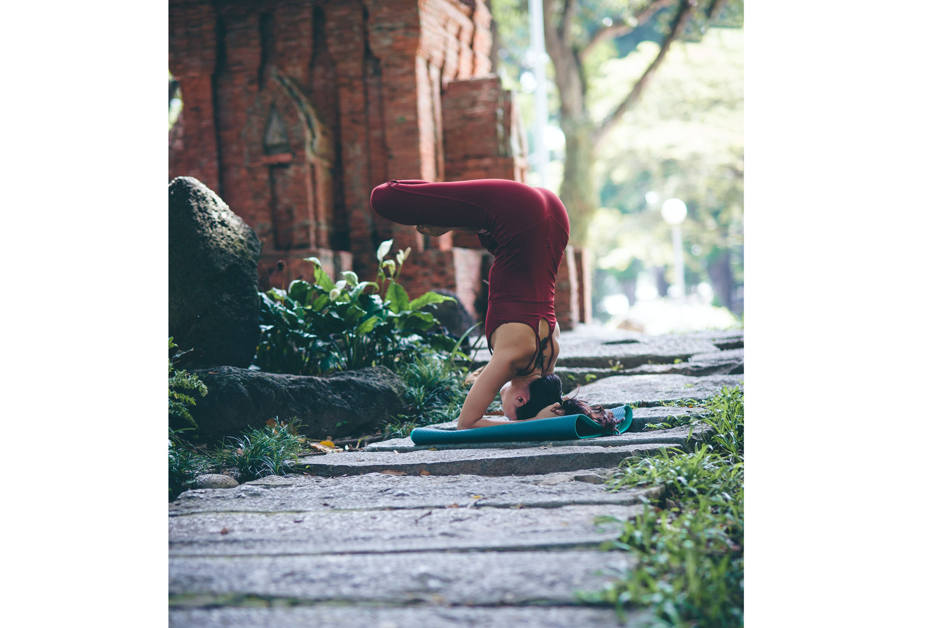 upside down yoga