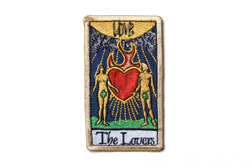 Hand & Lock The Lovers Tarot Card Embroidered Patch (Valentine's Day Gift)