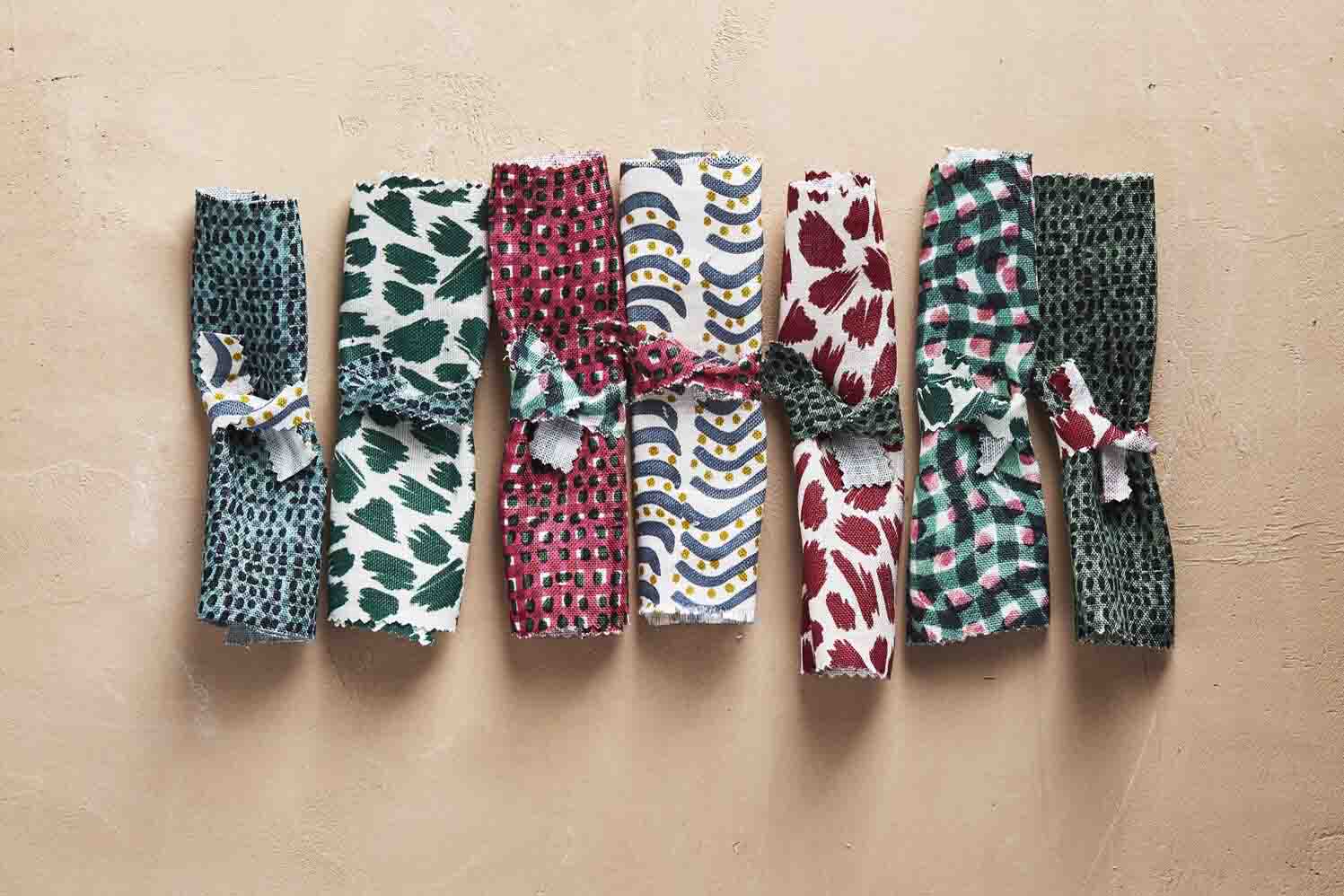 Jessica Osborne multicolour fabric samples