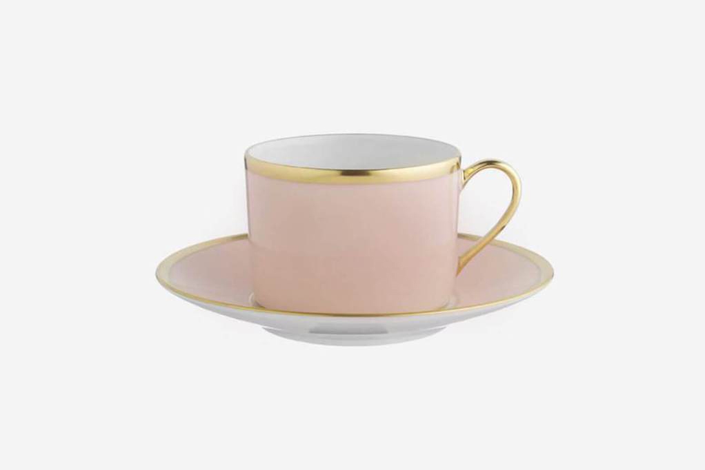 Legle pink saucer and teacup