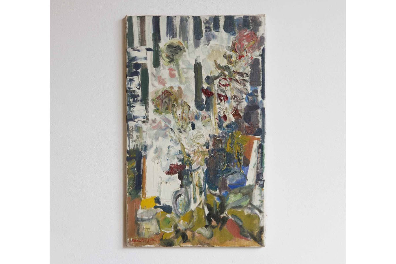 Multicolour abstract oil painting by Marcel Saint-Jean