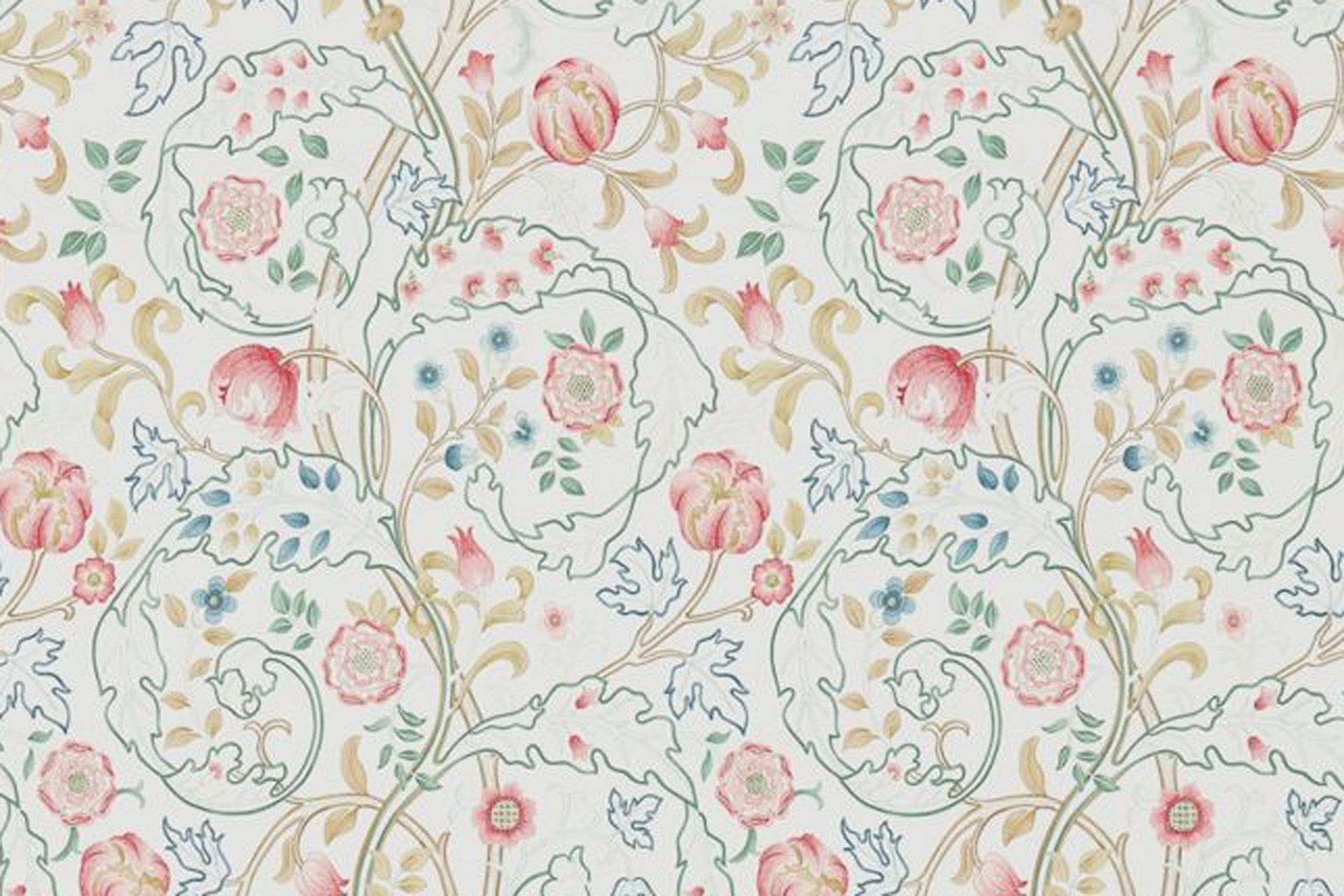 Morris and co Isobel wallpaper