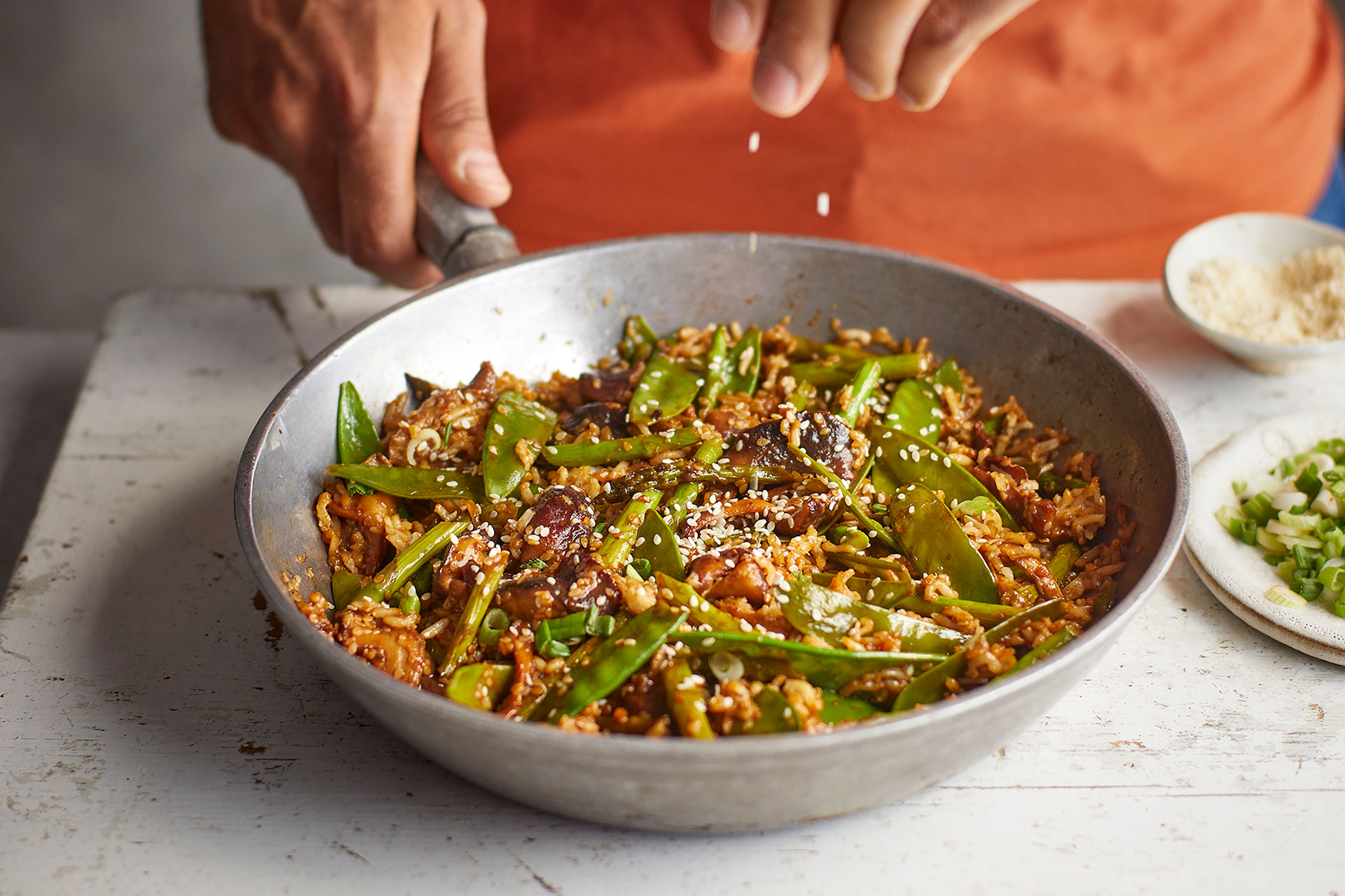 Miso spring vegetables