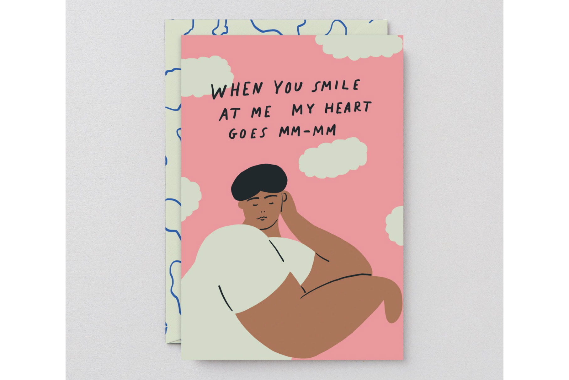 Stems Wilder pink XOXO card