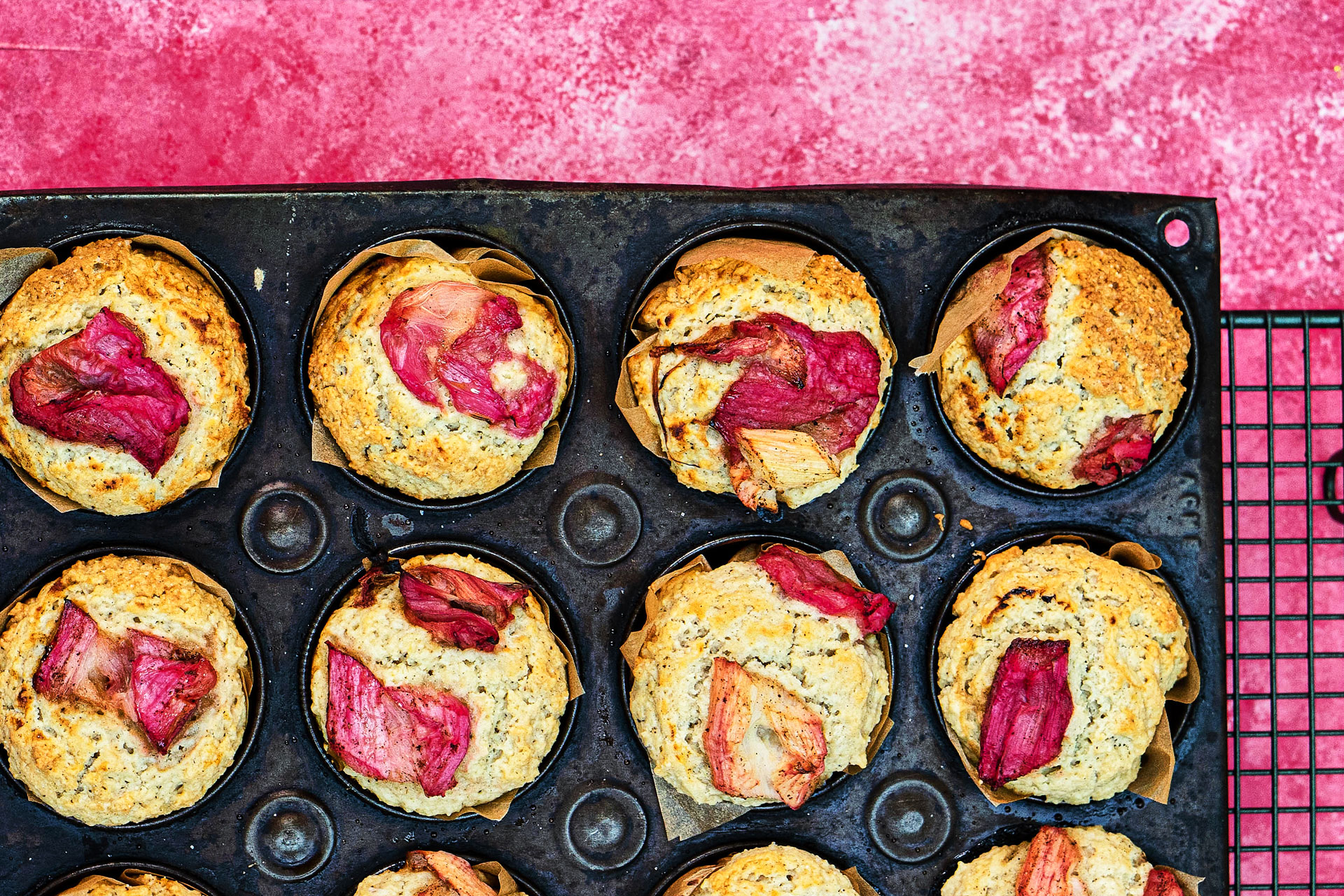 Forced rhubarb cookies