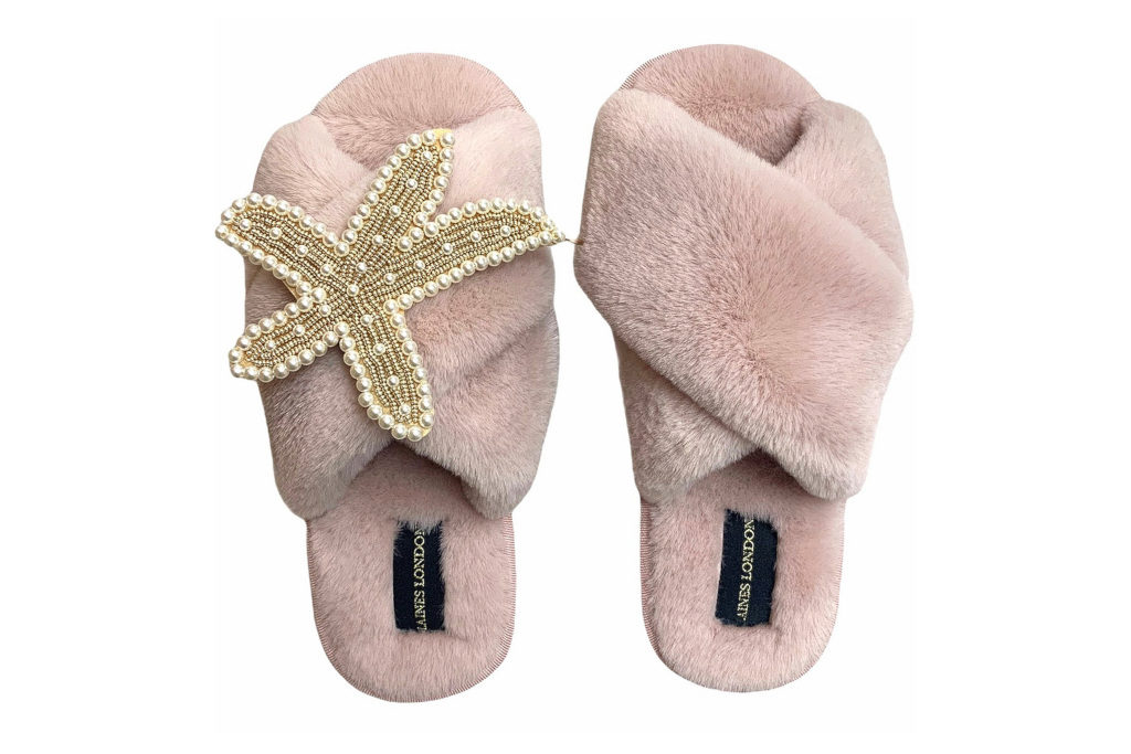 Laines London Classic Laines Slippers Pearl & Gold Starfish Brooch (Valentine's Day Gift)