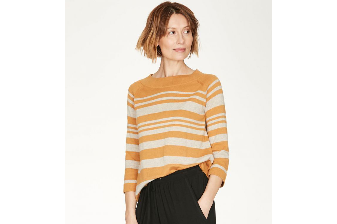 Thought orange striped jumper knitwear