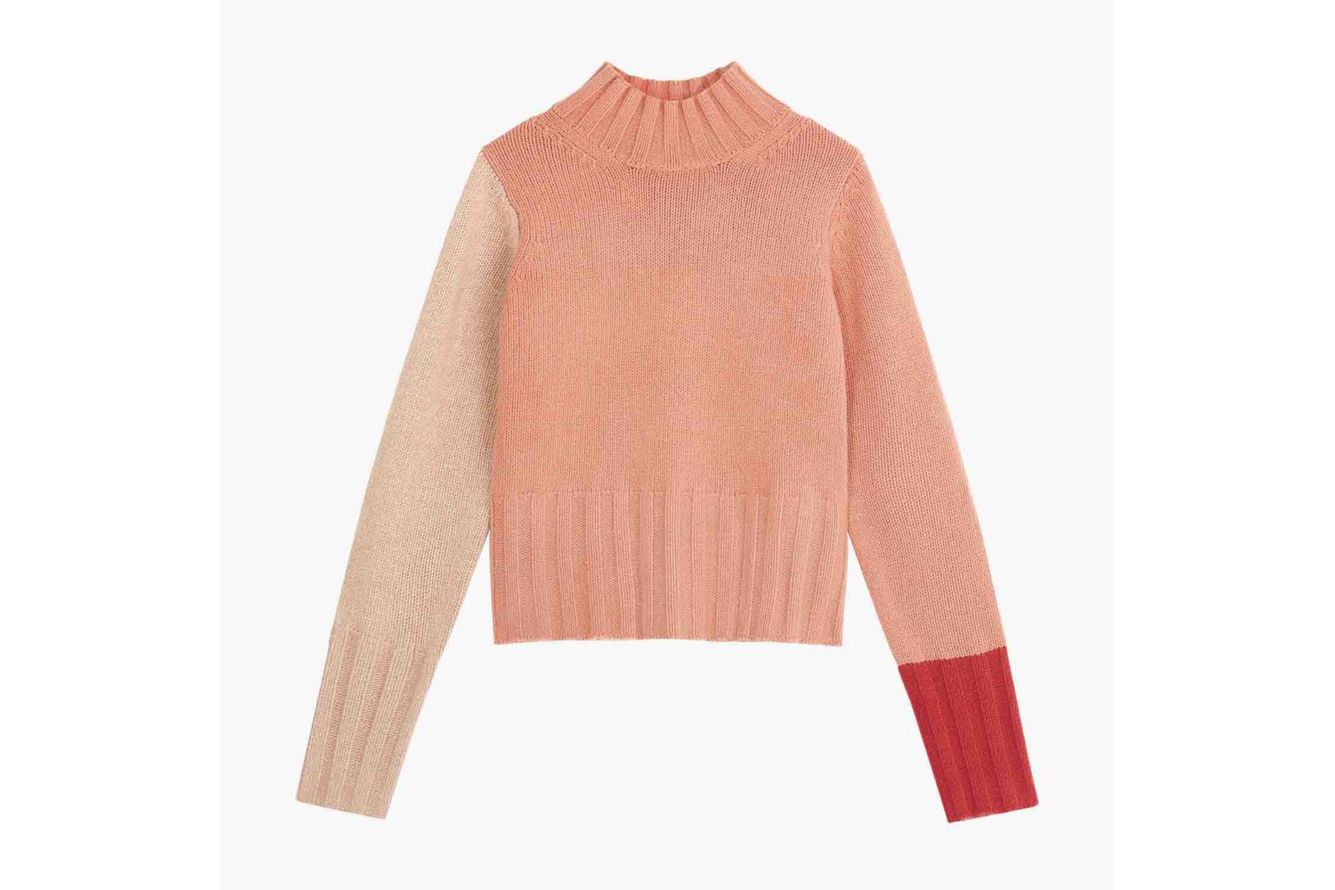Chinti & Parker Pink Collagerie Boxy Wool-Cashmere Sweater