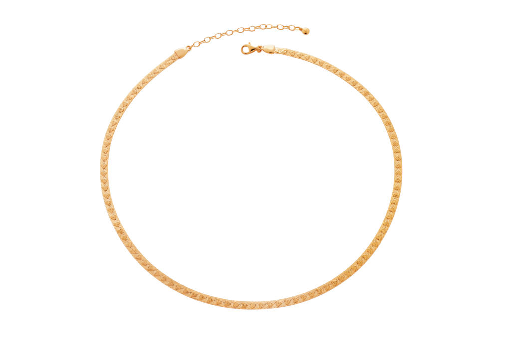 Monica Vinader Heart Snake Choker Necklace
