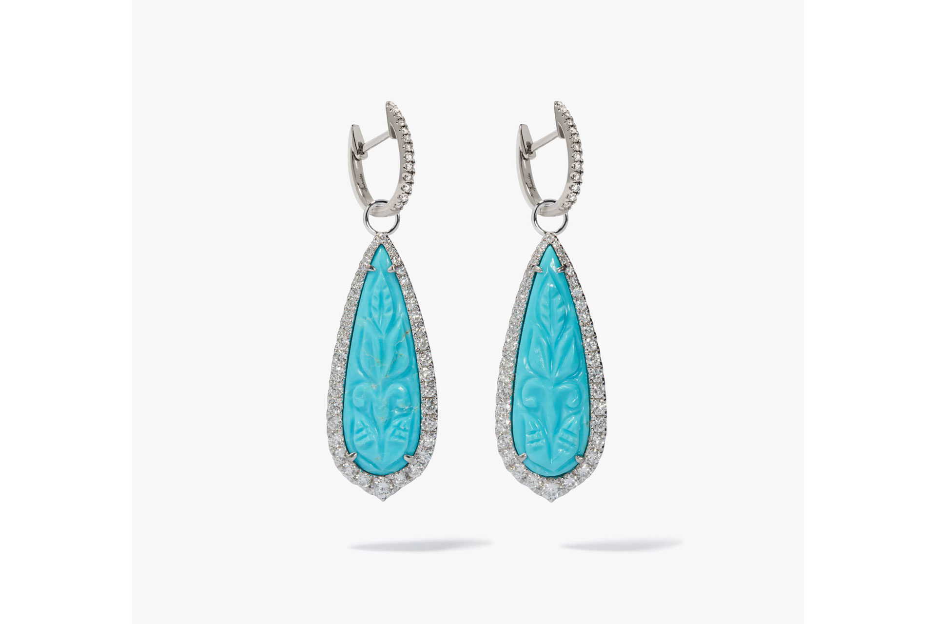 Annoushka Unique 18ct White Gold Turquoise Earrings