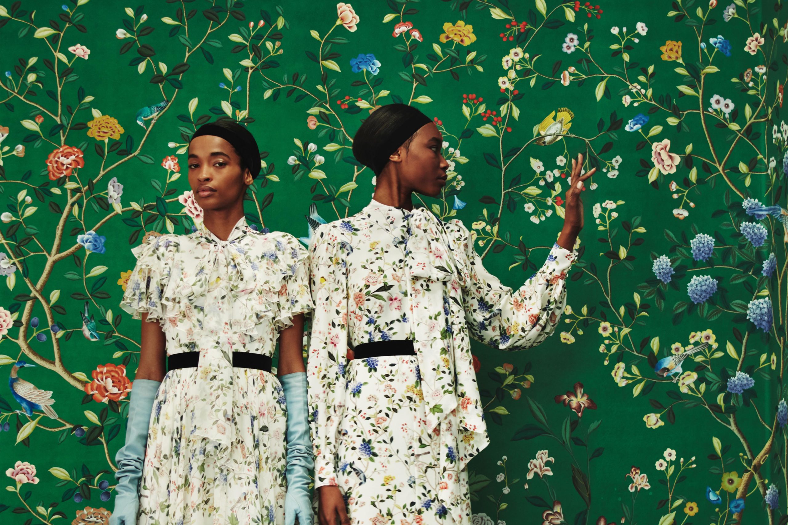 Erdem x de Gournay wallpaper