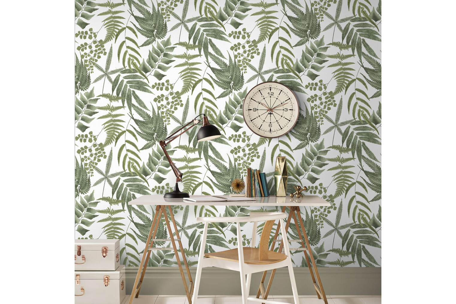 Graham and Brown palm wallpaper