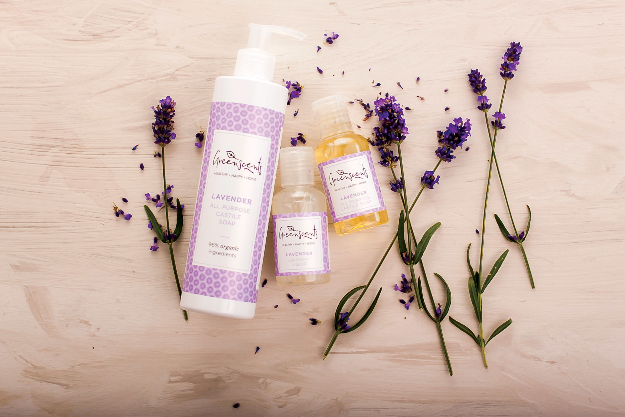 Greenscents lavender eco cleaning products