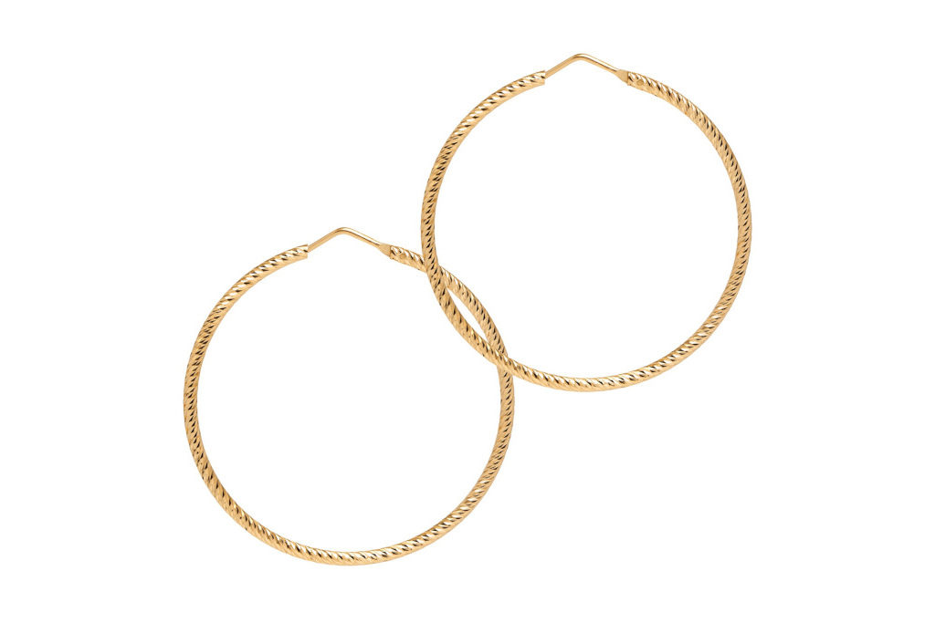 The Hoop Station La ROMA Medium in Gold