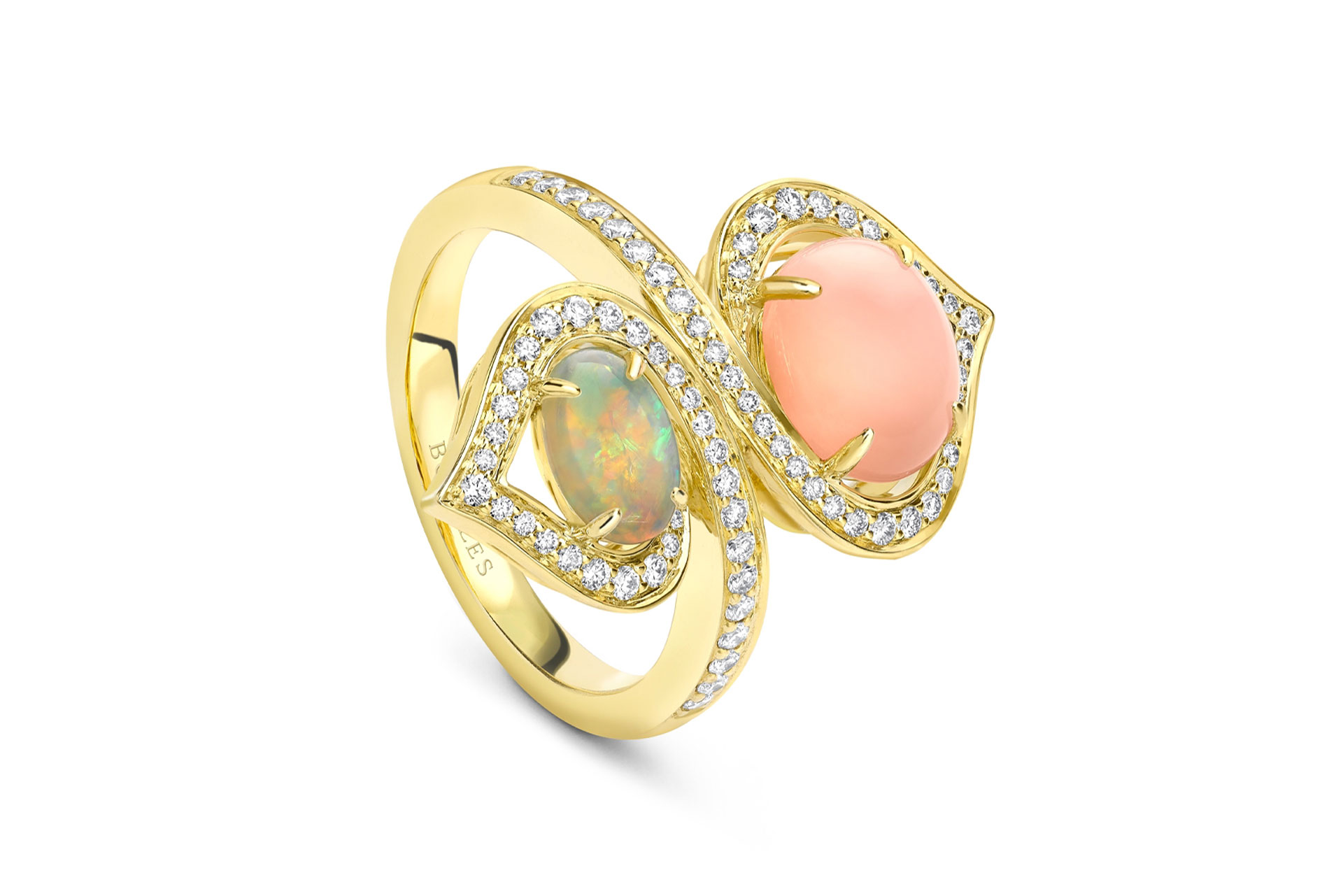 Woodland Pink Opal Ring