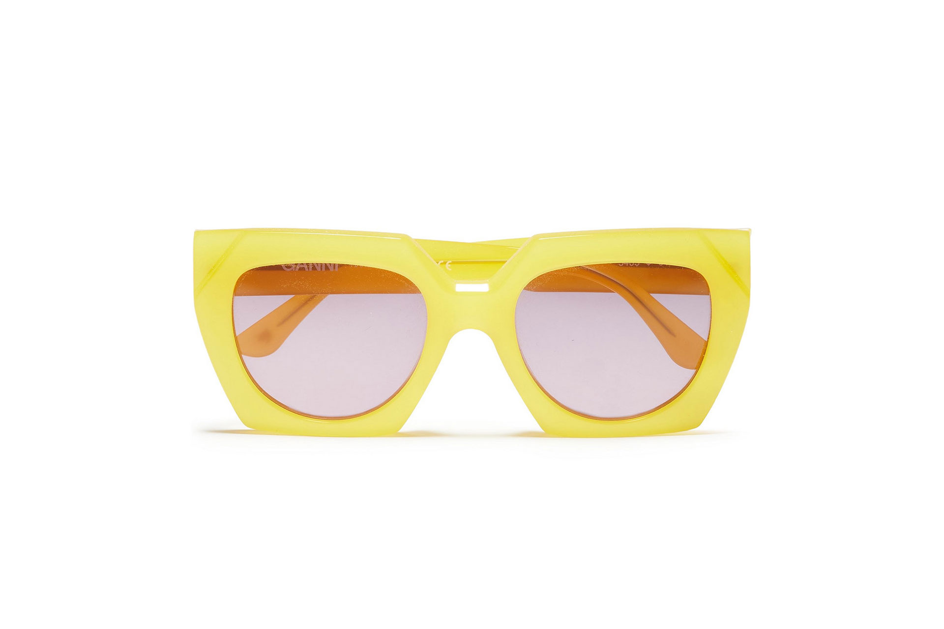 GANNI Dahlia square-frame acetate sunglasses