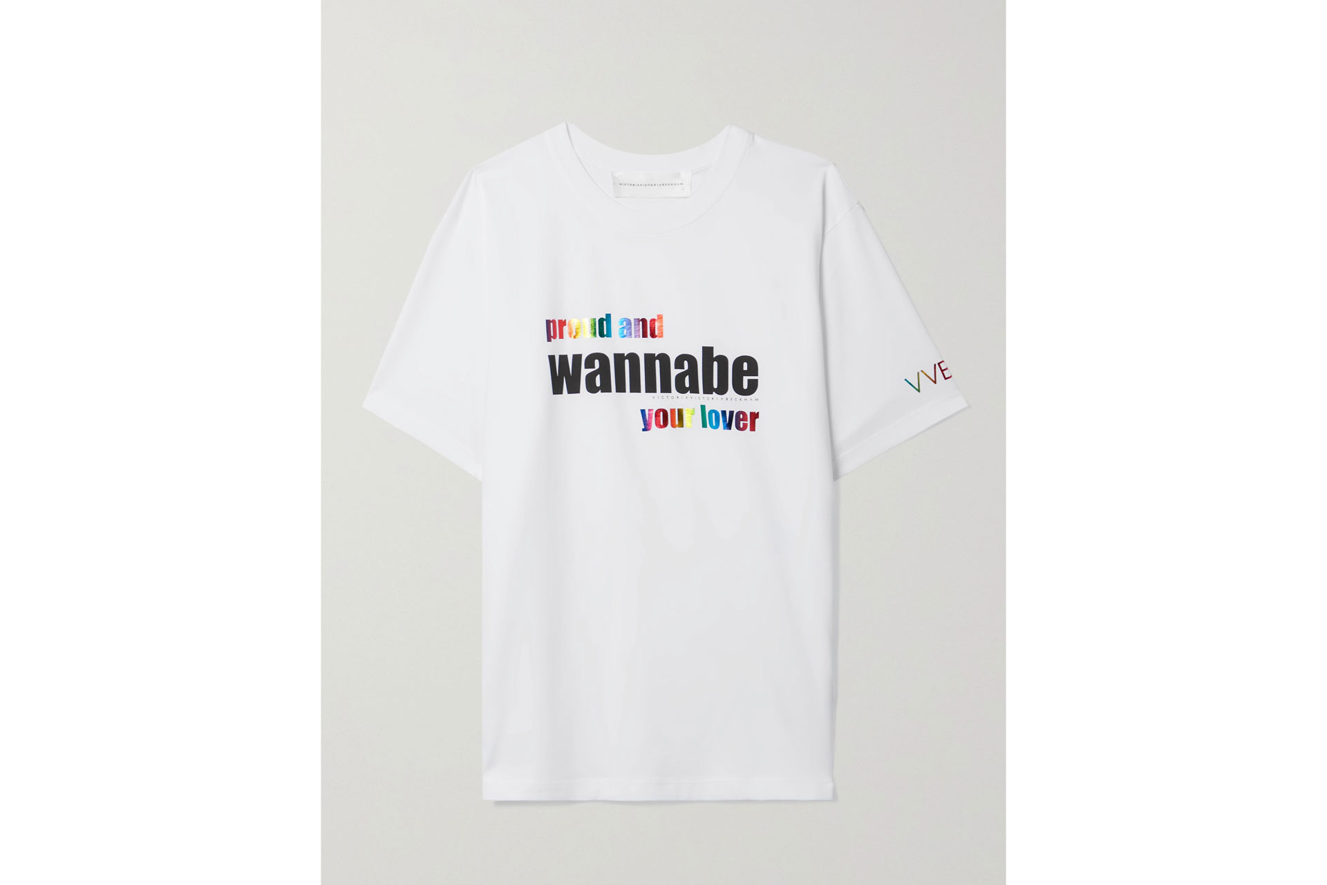 VICTORIA, VICTORIA BECKHAM + Spice Girls Pride printed cotton-jersey T-shirt