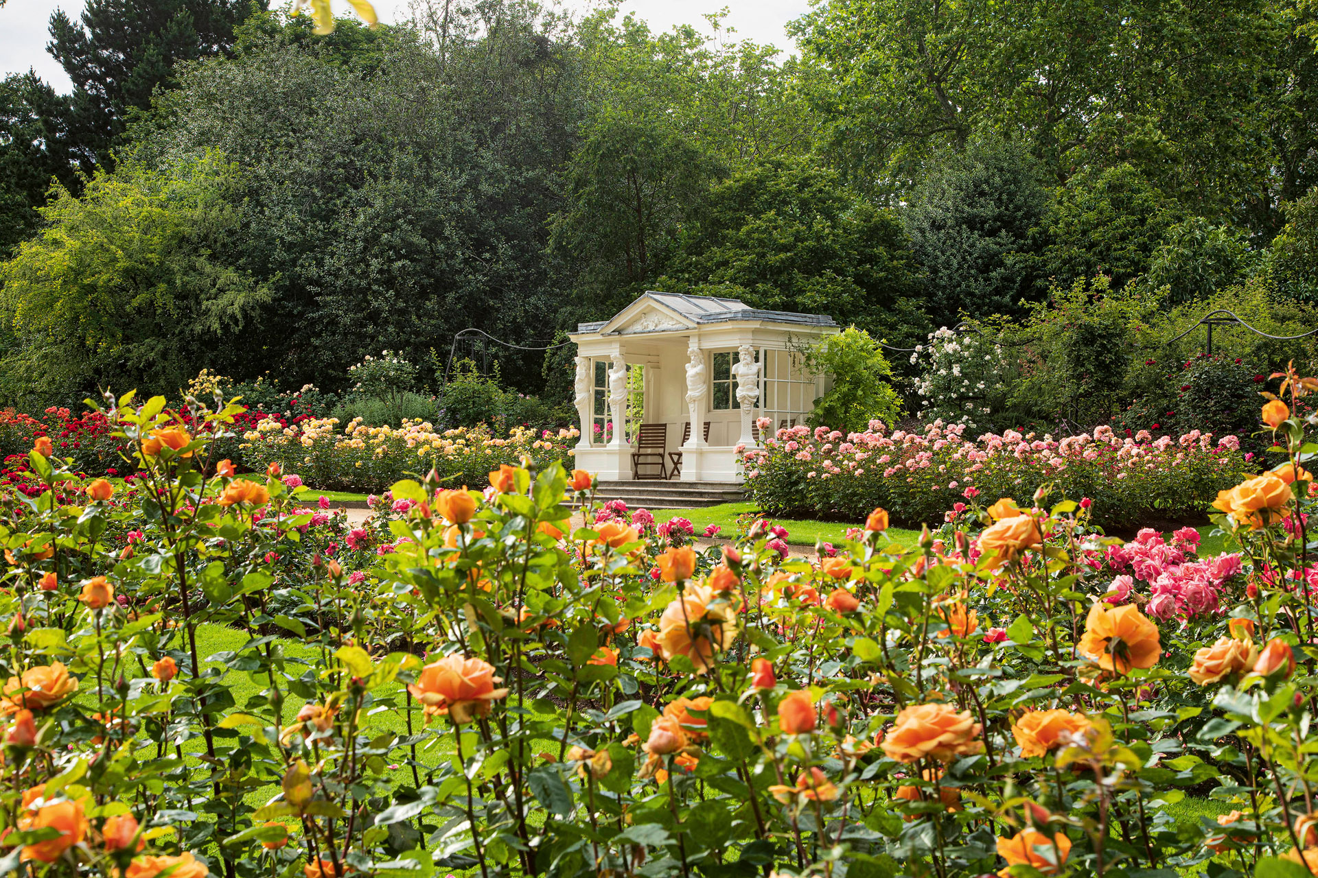 A Look Inside the Gardens at Buckingham Palace